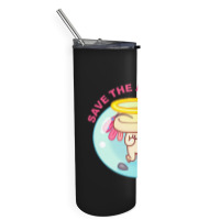 Save The Axolotls Skinny Tumbler | Artistshot