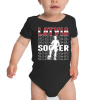 Latvia Soccer Fans Jersey   Latvian Flag Football Lovers T Shirt Baby Bodysuit | Artistshot