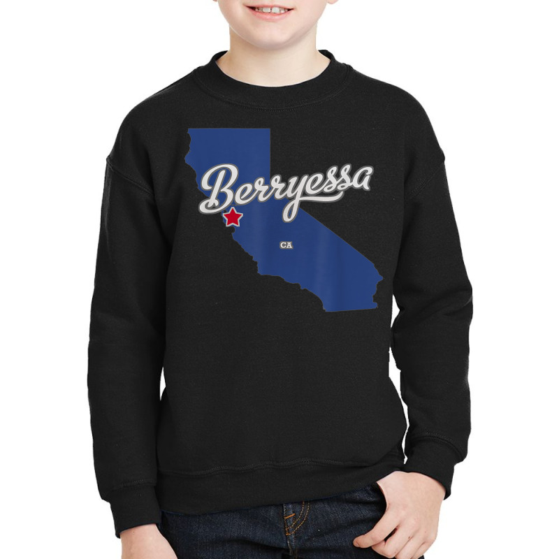 Berryessa California San Jose Ca Map Youth Sweatshirt | Artistshot