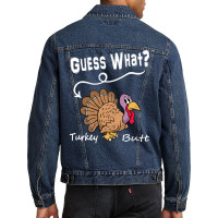 Thanksgiving Turkey Gift T  Shirt Guess What Men Denim Jacket | Artistshot