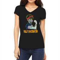 Fully Vaccinated, Vaccinated Zombie, Pro Vaccination Halloween, Fully  Women's V-neck T-shirt | Artistshot