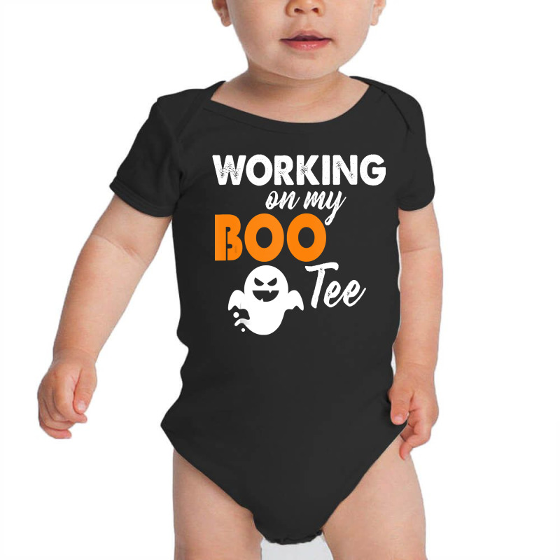 Funny Working On My Bootee Halloween Booty Glutes Baby Bodysuit by AuturoMedero | Artistshot