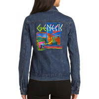 Genesis World, Genesis, World, Evangelion, Neon Genesis Evangelion, Ne Ladies Denim Jacket | Artistshot