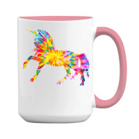 Tie Dye T  Shirt T I E D Y E U N I C O R N T  Shirt 15 Oz Coffee Mug | Artistshot