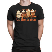 Tis The Season T  Shirt Cute Halloween Coffe Tis The Season Happy Than T-shirt | Artistshot