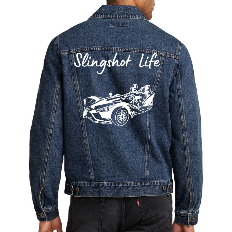 Slingshot Life T Shirt Men Denim Jacket | Artistshot