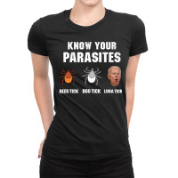 Know Your Parasites  Anti Joe Biden Ladies Fitted T-shirt | Artistshot