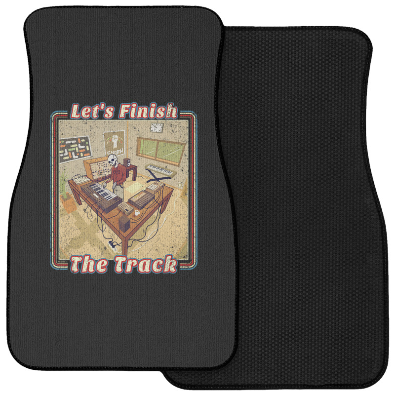 Electronic Music Producer With Synthesizer Front Car Mat | Artistshot