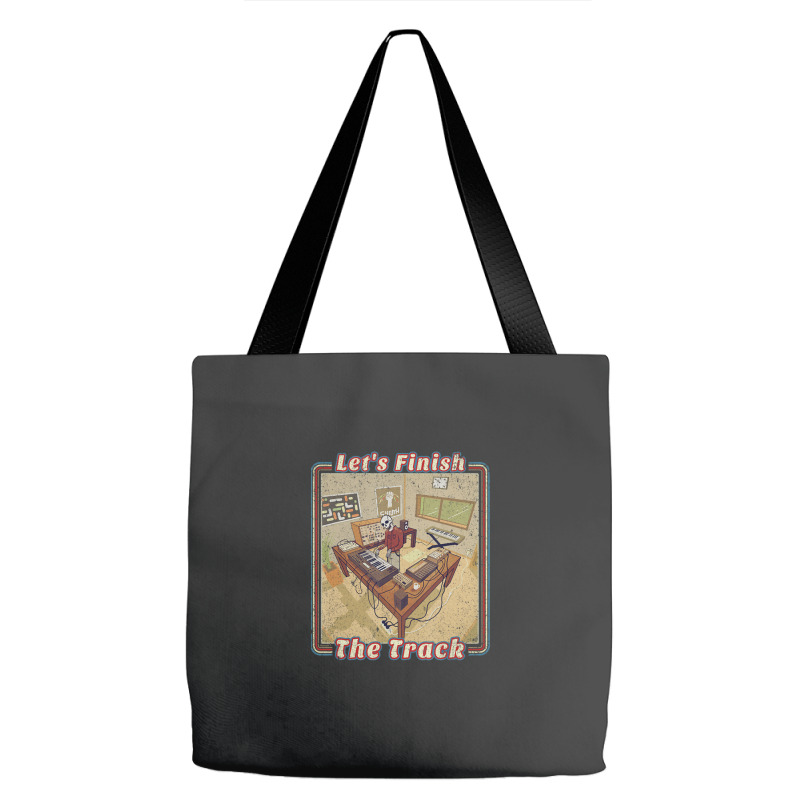 Electronic Music Producer With Synthesizer Tote Bags | Artistshot