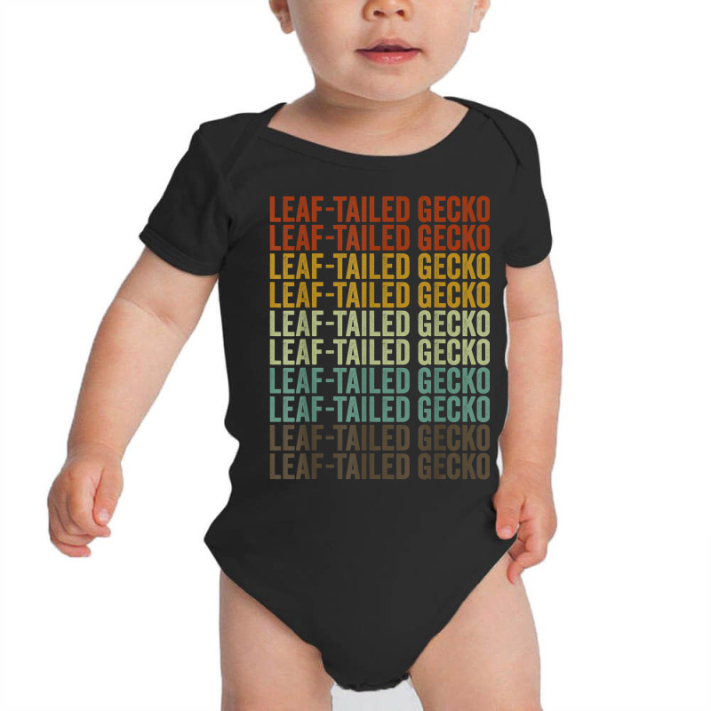 Leaf Tailed Gecko Retro Baby Bodysuit | Artistshot