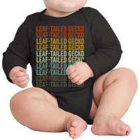 Leaf Tailed Gecko Retro Long Sleeve Baby Bodysuit | Artistshot