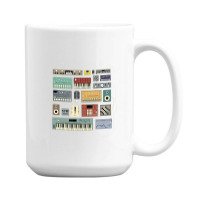 Electronic Musician Synthesizers And Drum Machine Dj 1.png 15 Oz Coffee Mug | Artistshot