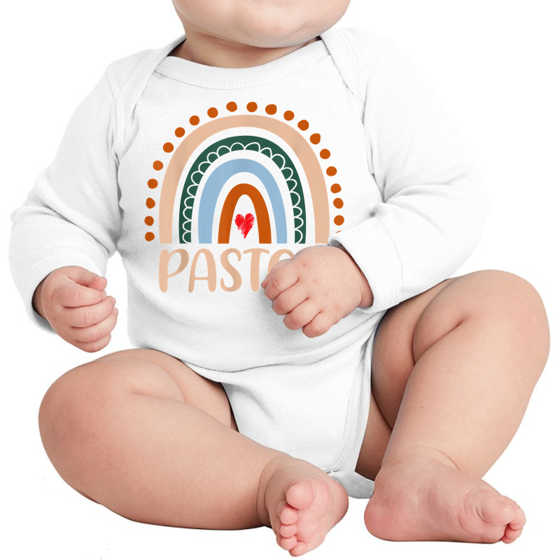 Pastor Rainbow Appreciation Day Hello Back To School T Shirt Long Sleeve Baby Bodysuit by cm-arts | Artistshot