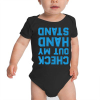 Check Out My Handstand Funny Gymnastics Gift Boys Girls Baby Bodysuit | Artistshot