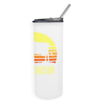 Wisconsin Dairy Cow Retro Farming Sunset Vintage Farmer Gift Sweatshir Skinny Tumbler | Artistshot