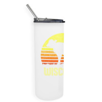 Wisconsin Dairy Cow Retro Farming Sunset Vintage Farmer Gift Sweatshir Skinny Tumbler | Artistshot