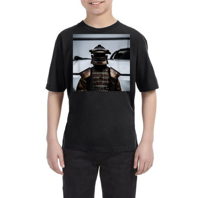 Japanese Samurai In Steel Armour Photo Art Print Youth Tee by Swiss | Artistshot