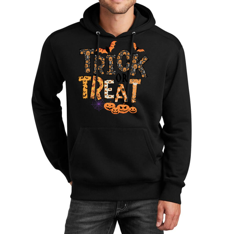 Trick Or Treat T  Shirt Funny Trick Or Treat Cute Halloween Pumpkin Co Unisex Hoodie | Artistshot