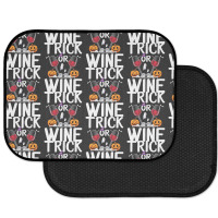 Trick Or Wine Ghost Halloween T  Shirt Trick Or Wine Ghost T Shirt Fun Rear Car Mat | Artistshot