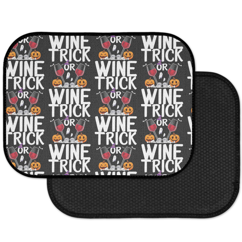 Trick Or Wine Ghost Halloween T  Shirt Trick Or Wine Ghost T Shirt Fun Rear Car Mat | Artistshot