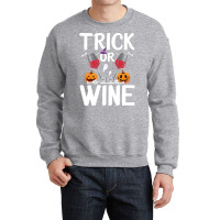 Trick Or Wine Ghost Halloween T  Shirt Trick Or Wine Ghost T Shirt Fun Crewneck Sweatshirt | Artistshot