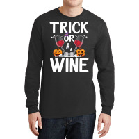 Trick Or Wine Ghost Halloween T  Shirt Trick Or Wine Ghost T Shirt Fun Long Sleeve Shirts | Artistshot