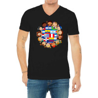 Funny Hispanic Heritage Month Kids Latina V-neck Tee | Artistshot