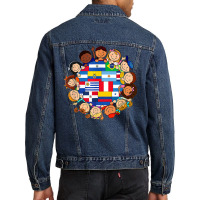 Funny Hispanic Heritage Month Kids Latina Men Denim Jacket | Artistshot