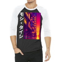 Japanese Tokyo Streetwear Aesthetic Futuristic Cyberpunk 3/4 Sleeve Shirt | Artistshot