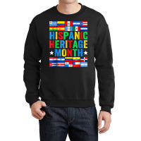 Latin Countries Flag Hispanic Heritage Month Latino Pride Crewneck Sweatshirt | Artistshot