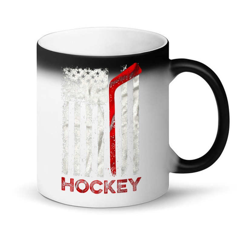 Usa Flag Hockey, American Team Hockey Usa Flag, Usa Hockey Fan, Usa Fl Magic Mug | Artistshot