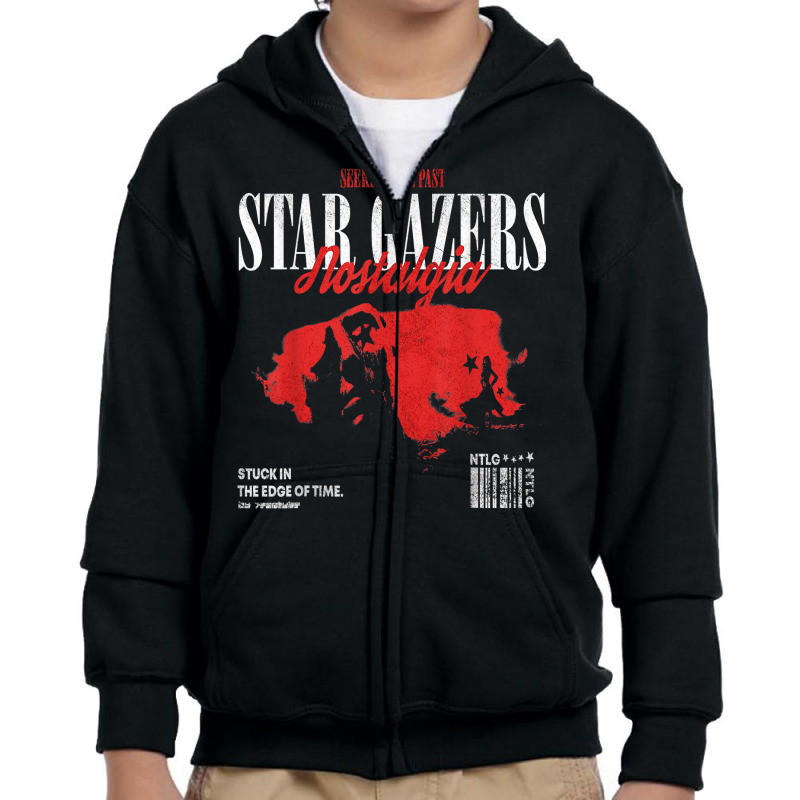 Nostalgia By Evantube Stargazer T Shirt Youth Zipper Hoodie by qubujasaelae | Artistshot