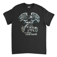 Motorcycle Heavy, Boyfriend, Rock, And Roll, Motorcycle Cool, Live Har Classic T-shirt | Artistshot