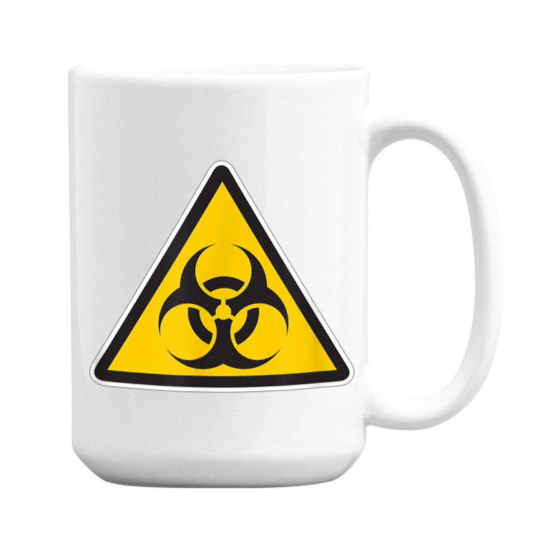 Yellow Biohazard Warning Sign Zombie Infected T Shirt 15 Oz Coffee Mug | Artistshot