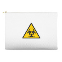 Yellow Biohazard Warning Sign Zombie Infected T Shirt Accessory Pouches | Artistshot