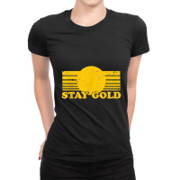 Stay Gold Ponyboy Outsiders Book Movie Novel Retro Ladies Fitted T-shirt | Artistshot