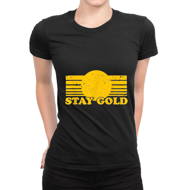 Stay Gold Ponyboy Outsiders Book Movie Novel Retro Ladies Fitted T-Shirt by Anitabostic | Artistshot