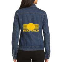 Stay Gold Ponyboy Outsiders Book Movie Novel Retro Ladies Denim Jacket | Artistshot