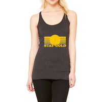 Stay Gold Ponyboy Outsiders Book Movie Novel Retro Racerback Tank | Artistshot