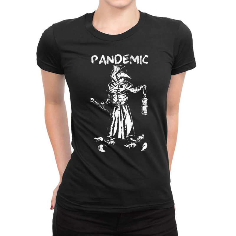 Plague Doctor Pandemic, Plague Doctor Pandemic Art, Plague Doctor Pand Ladies Fitted T-shirt | Artistshot