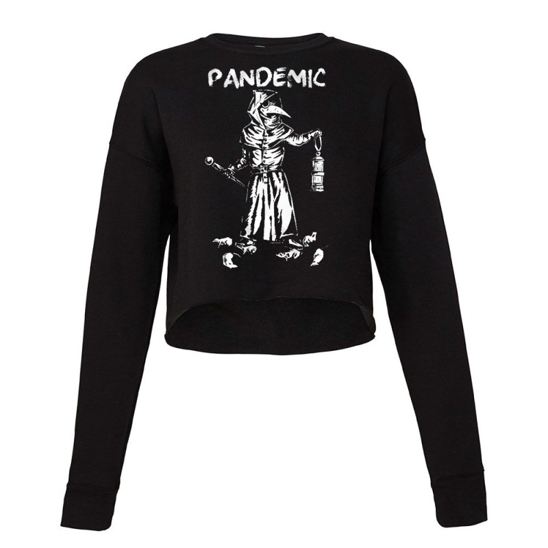 Plague Doctor Pandemic, Plague Doctor Pandemic Art, Plague Doctor Pand Cropped Sweater | Artistshot