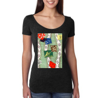 Japanese Patterns From Paintings And Woodblock Prints 13 Women's Triblend Scoop T-shirt | Artistshot