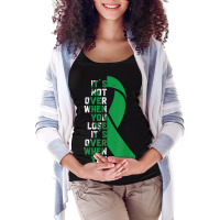 It's Not Over  Organ Donation Awareness Supporter Ribbon Maternity Scoop Neck T-shirt | Artistshot