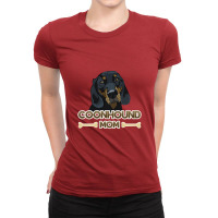 Coonhound Mom   Black And Tan Coonhound Mom Ladies Fitted T-shirt | Artistshot