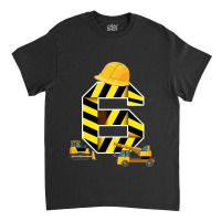 Kids 6th Birthday Boy Construction Worker Construction Site Premium T  Classic T-shirt | Artistshot