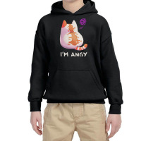 No Talk Me I'm Angy, Cute And Funny Kitten, Angry Kitty Meme, Cat Love Youth Hoodie | Artistshot