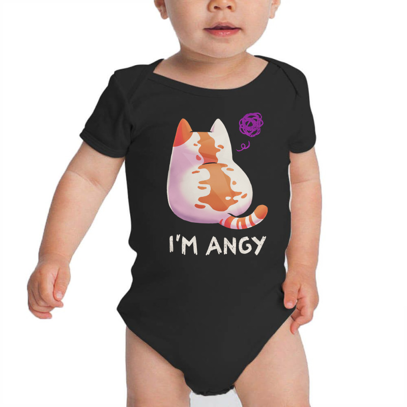 No Talk Me I'm Angy, Cute And Funny Kitten, Angry Kitty Meme, Cat Love Baby Bodysuit | Artistshot