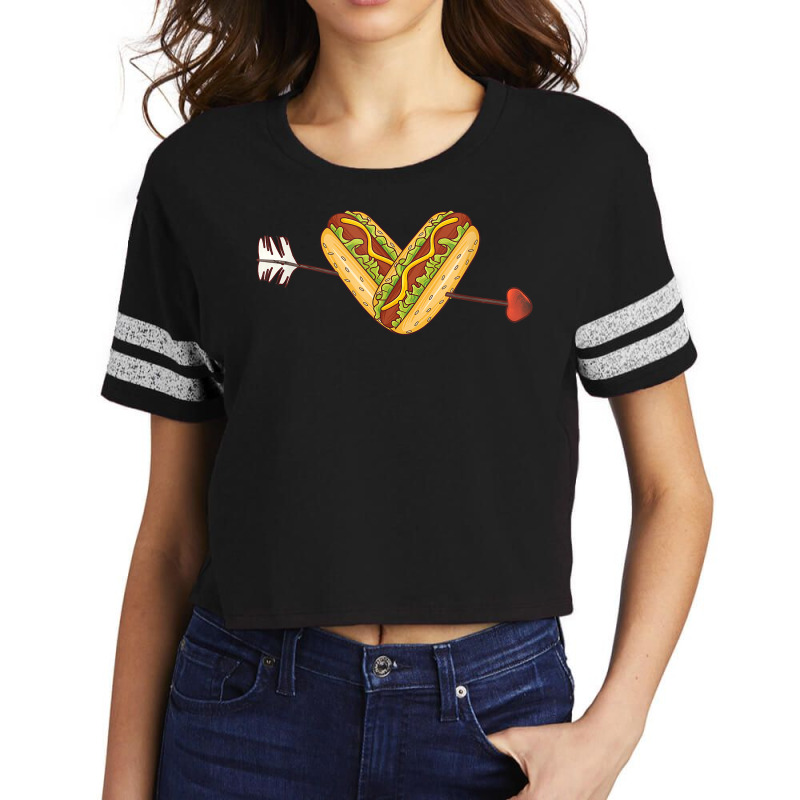 I Love Weiners Hotdogs Arrow Frankfurter Frank Sausage Bun T Shirt Scorecard Crop Tee by cm-arts | Artistshot