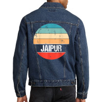 Jaipur India City Trip Men Denim Jacket | Artistshot