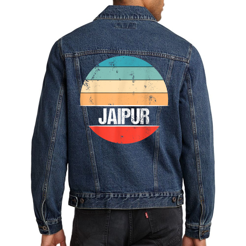 Jaipur India City Trip Men Denim Jacket | Artistshot